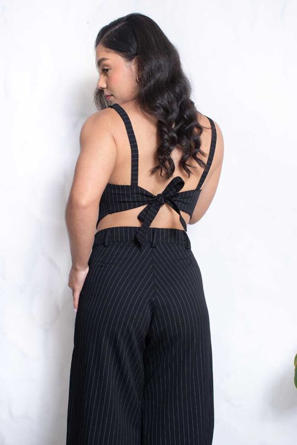 Chaleco Rayas Negro - Chaleco Mujer - Imagen 2