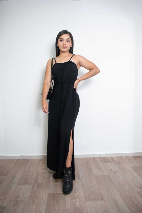 Vestido Amarre negro - Vestido Mujer - Imagen 2