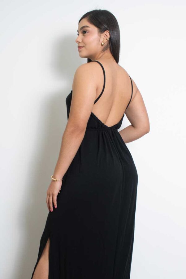 Vestido Amarre negro - Vestido Mujer - Imagen 5