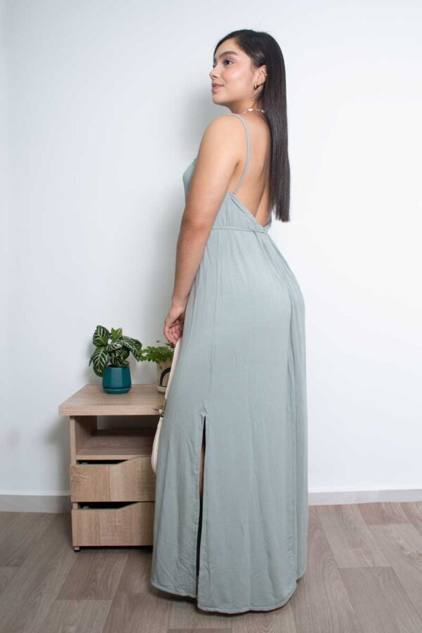 Vestido Amarre verde - Vestido Mujer - Imagen 2