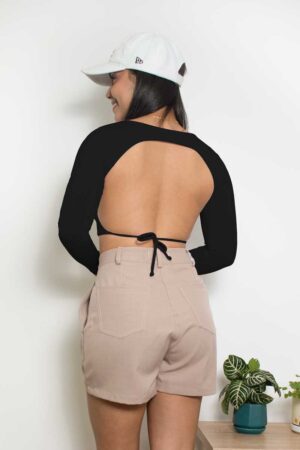 Crop top Vega negro - Crop Top Mujer