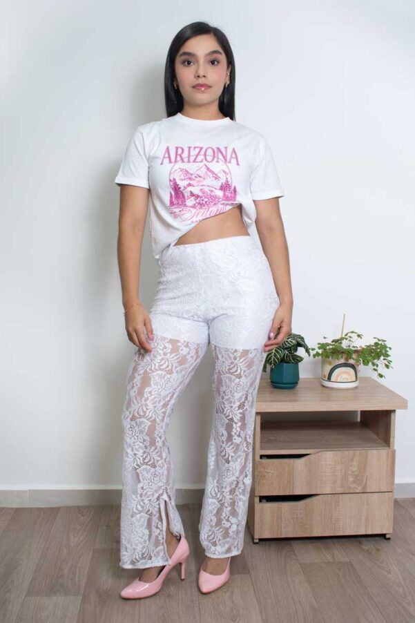 Pantalón Blonde Blanco - Pantalón Mujer