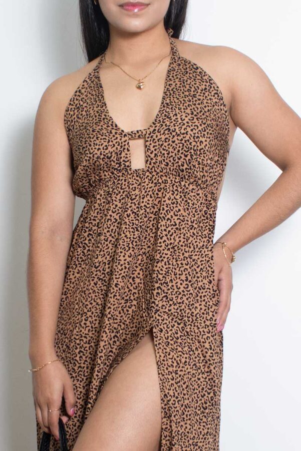 Vestido Largo Perla moca - Vestido Mujer - Imagen 3