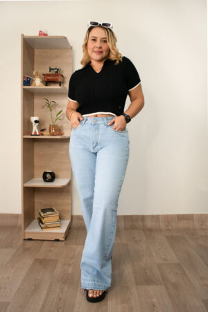 Jean Palazo rígido 30203 - Jeans Mujer