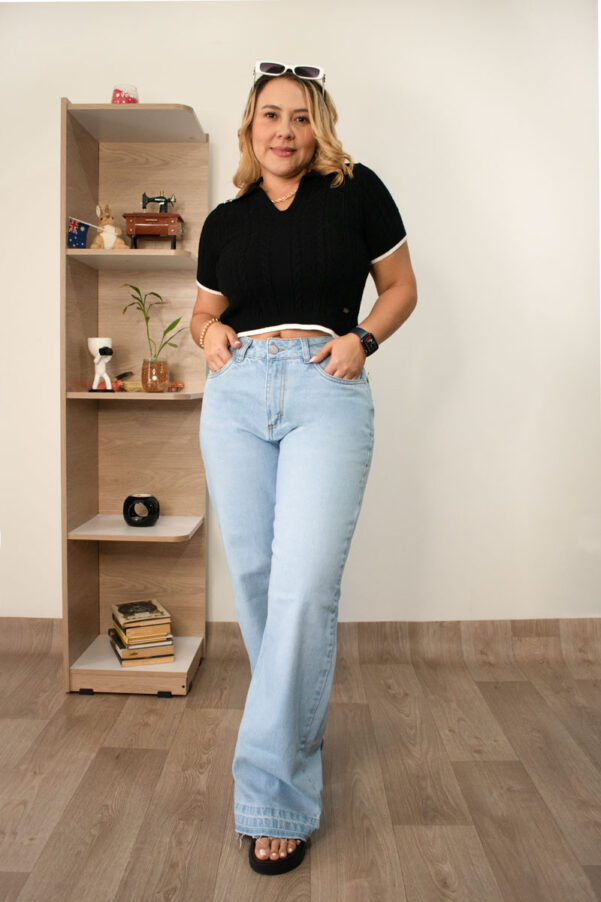 Jean Palazo rígido 30203 - Jeans Mujer